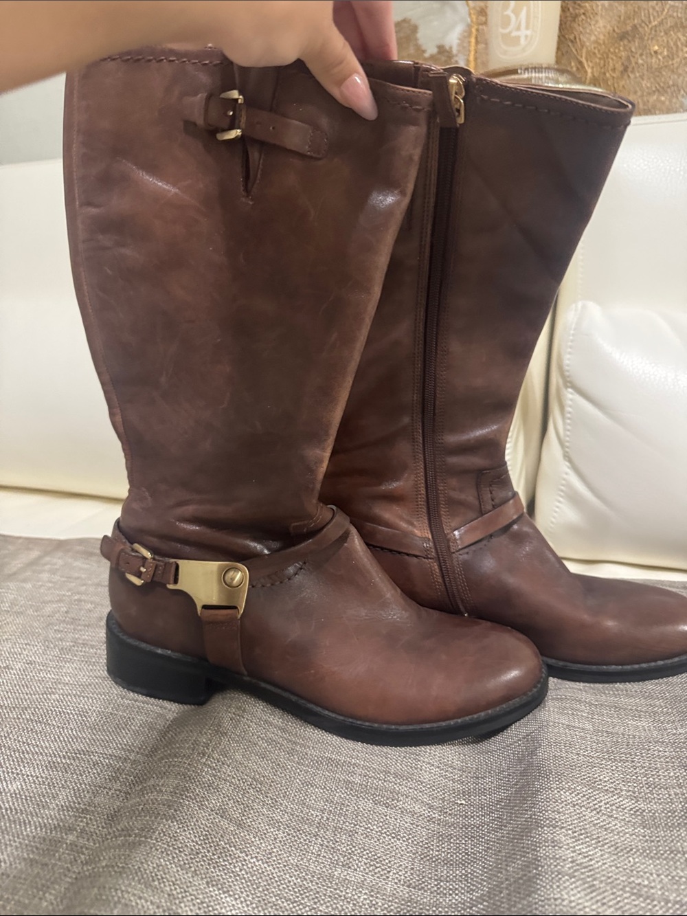 Ecco Brown Women's Riding Boots